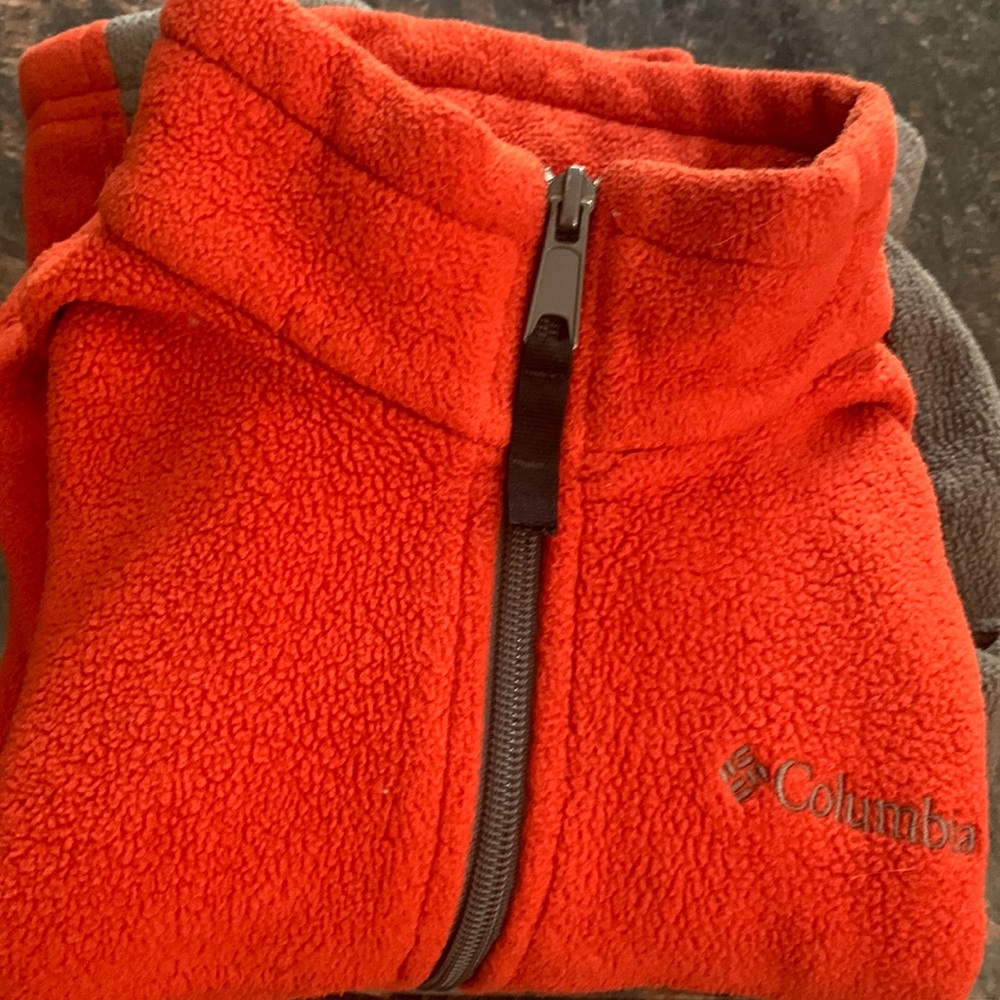 Columbia fleece boys zip up jacket size 4/5